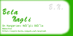 bela nagli business card